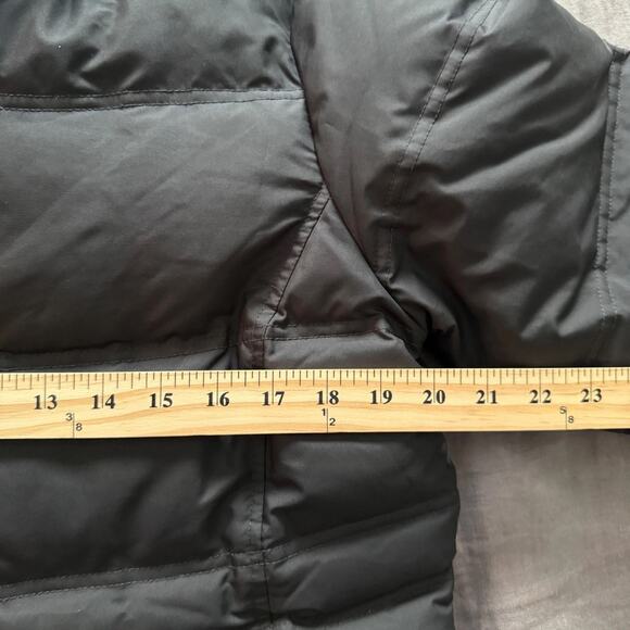 Eddie Bauer Goose Down Puffer Coat Hooded Cinch Waist Large Tall - Picture 8 of 12